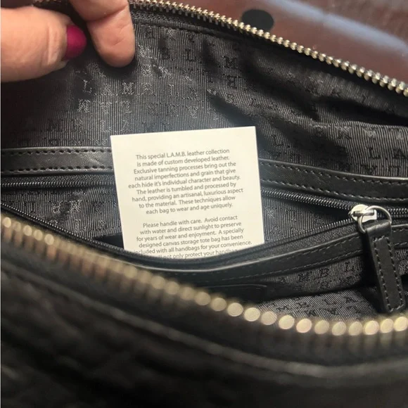 L.A.M.B. Black Leather bag - Picture 8 of 9